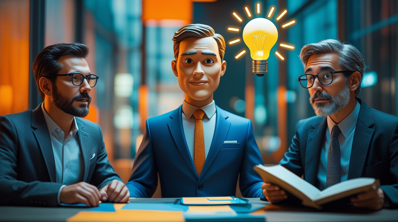 A cartoon analogy of an expert team representing Jasper as a marketing director, ChatGPT-4o as a genius intern, and Claude 3 as a thoughtful strategist.Jasper vs ChatGPT vs Claude