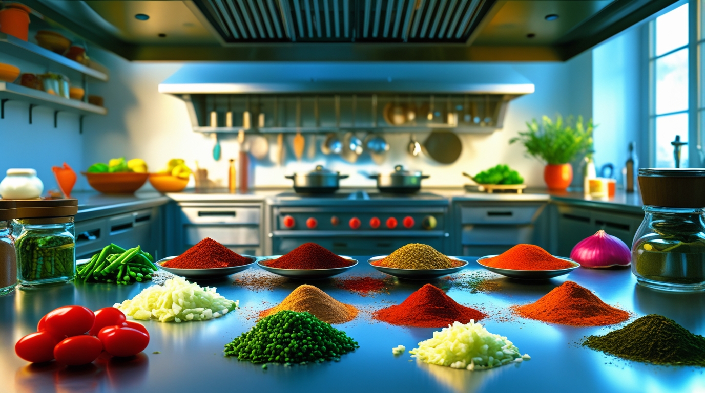 An organized chef's kitchen, symbolizing the efficient email writing process with AI.`     *   **AI-Generated Image